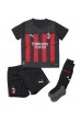 AC Milan Davide Calabria #2 Babyklær Hjemme Fotballdrakt til barn 2022-23 Korte ermer (+ Korte bukser)